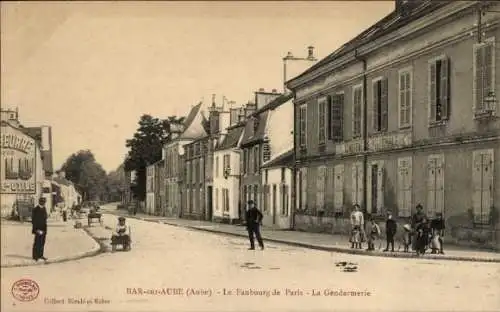 Ak Bar-sur-Aube, Faubourg de Paris, Gendarmerie