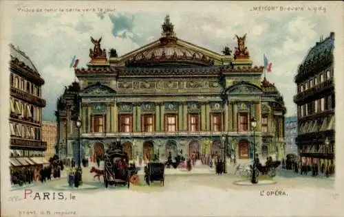 Halt gegen das Licht Litho Paris IX, L’Opera