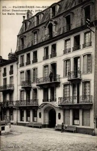 Ak Plombières les Bains Lothringen Vogesen, Hotel Deschaseaux, Bain Romain