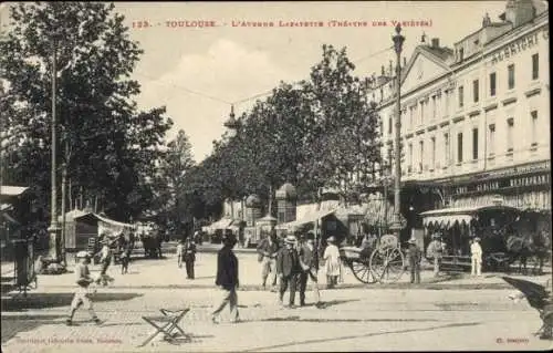 Ak Toulouse Haute Garonne, Avenue Lafayette, Theater des Varietes