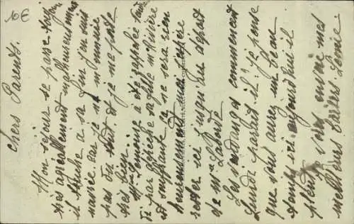 Ak Saint Aubin sur Mer Seine Maritime, Chemin des Champs