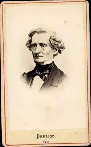 CdV Komponist Hector Berlioz, Portrait