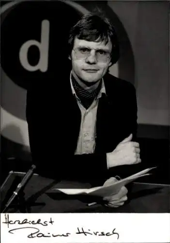 Ak Schauspieler Rainer Hirsch, Portrait, Autogramm