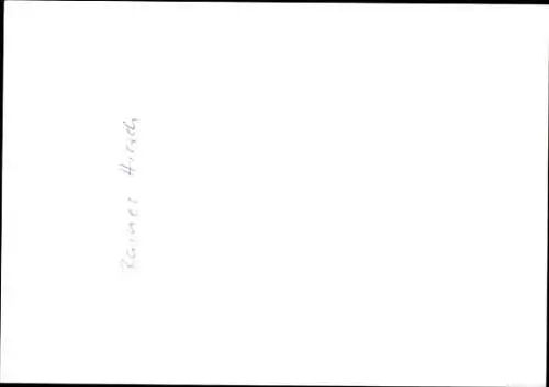 Ak Schauspieler Rainer Hirsch, Portrait, Autogramm