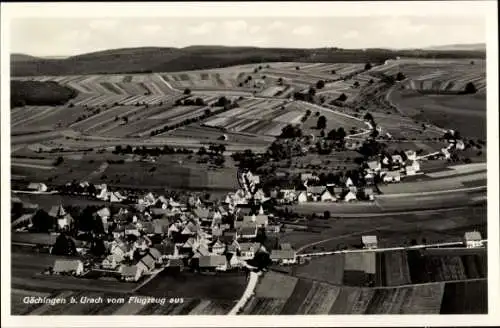 Ak Bleichstetten St. Johann in Württemberg, Fliegeraufnahme