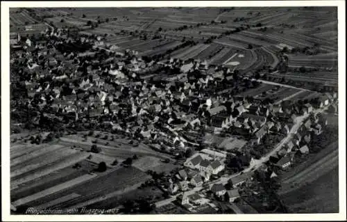 Ak Bad Mingolsheim Bad Schönborn in Baden, Fliegeraufnahme