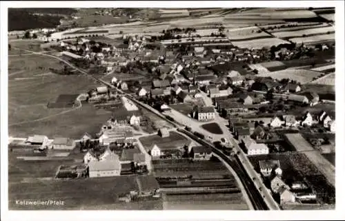 Ak Katzweiler in der Pfalz, Fliegeraufnahme