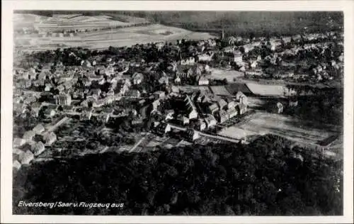 Ak Elversberg Saarland, Fliegeraufnahme