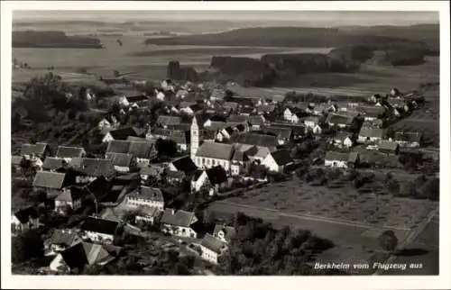 Ak Berkheim in Oberschwaben, Fliegeraufnahme