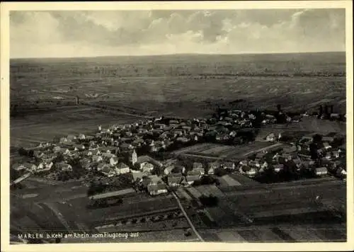 Ak Marlen Kehl am Rhein, Fliegeraufnahme