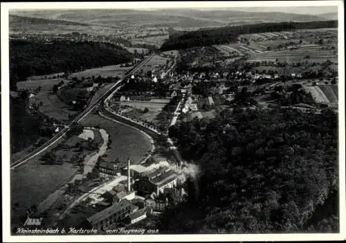 Ak Kleinsteinbach Pfinztal am Kraichgau, Fliegeraufnahme