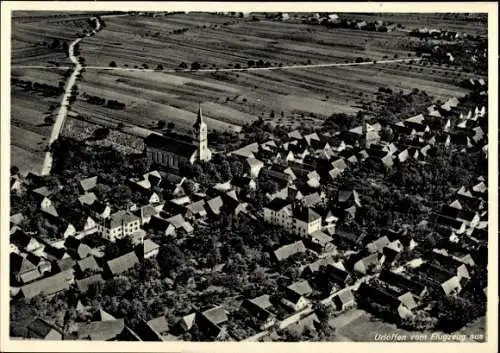 Ak Urloffen Appenweier in Baden Schwarzwald, Fliegeraufnahme