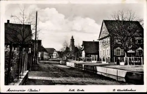 Ak Appenweier in Baden Schwarzwald, Katholische Kirche, St. Elisabethenhaus