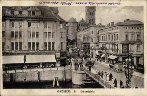 Ak Kaliningrad Königsberg Ostpreußen, Krämerbrücke