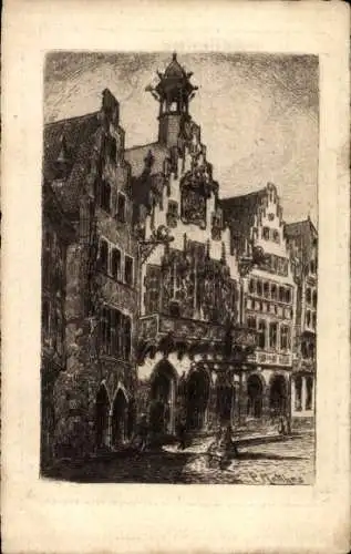 Künstler Ak Matthes, P., Frankfurt am Main, Römer