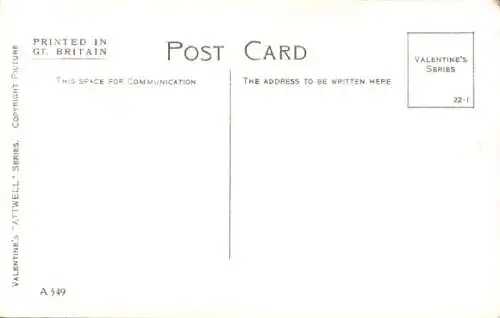 Künstler Ak Attwell, M. L., Kind mit schwarzer Katze