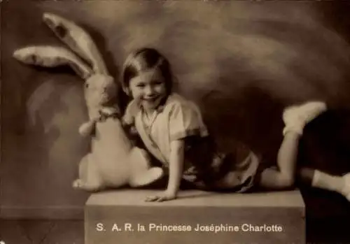 Ak Prinzessin Josephine Charlotte von Belgien, Portrait