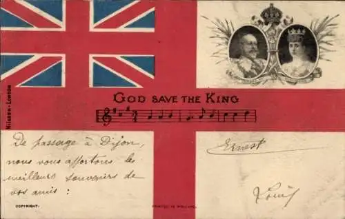Lied Ak God save the King, König Eduard VII., Alexandra von Dänemark