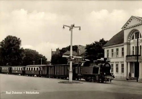 Ak Bad Doberan in Mecklenburg, Bäderbahn Molli, Dampflokomotive