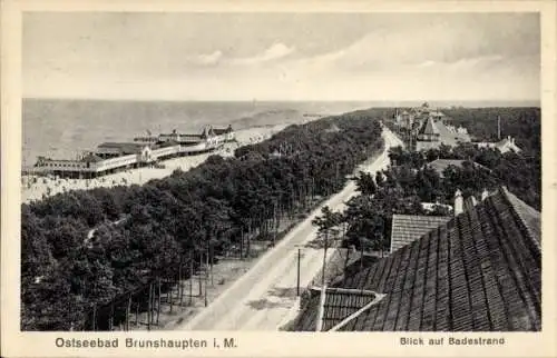 Ak Ostseebad Brunshaupten Kühlungsborn, Blick auf Badestrand