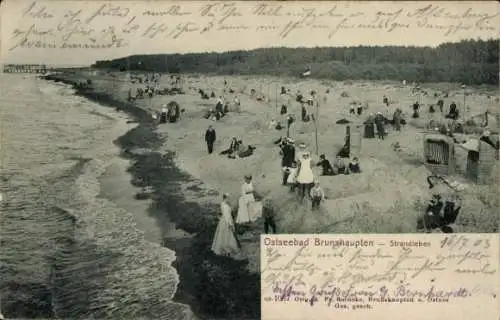 Ak Ostseebad Brunshaupten Kühlungsborn, Strandleben