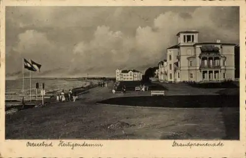 Ak Seebad Heiligendamm Bad Doberan, Strandpromenade