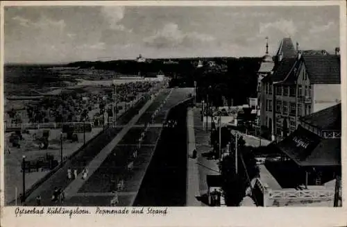 Ak Ostseebad Kühlungsborn, Promenade und Strand