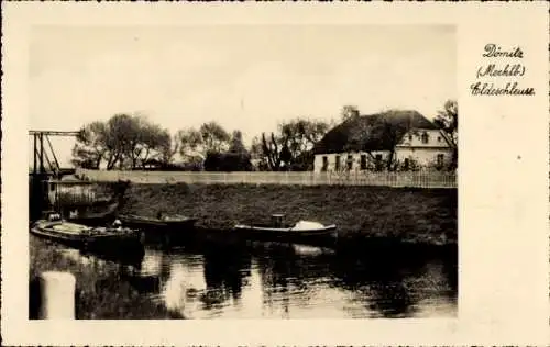 Ak Dömitz an der Elbe Mecklenburg, Eldeschleuse