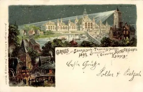 Litho Leipzig, Sächsisch-Thüringische Industrie- und Gewerbeausstellung 1897
