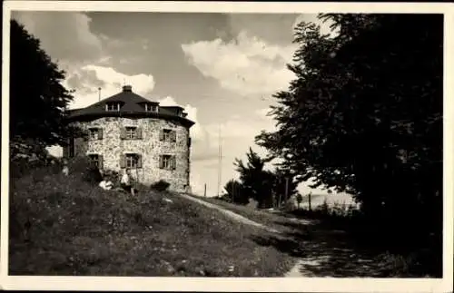 Ak Poppenhausen an der Wasserkuppe Rhön, Maulkuppe, Feldhütte