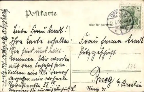 Ak Opole Oppeln Schlesien, Piastenschloss