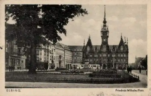 Ak Elbląg Elbing Westpreußen, Friedrich-Wilhelm-Platz