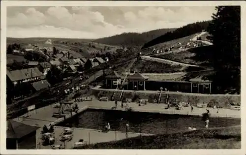 Ak Tanne Oberharz am Brocken, Waldfreibad