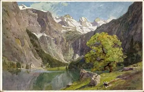 Künstler Ak Compton, Edward Harrison, Obersee, Gebirgspanorama