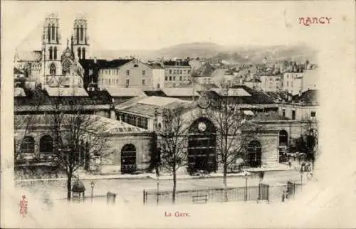 Ak Nancy Meurthe et Moselle, Bahnhof