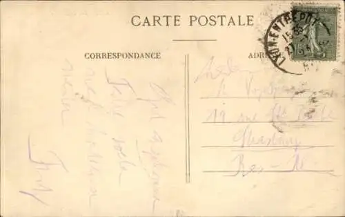 Ak Lyon Rhône, Gare des Brotteaux, Straßenbahn