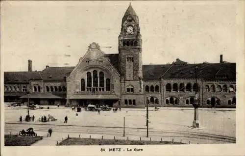 Ak Metz Moselle, La Gare