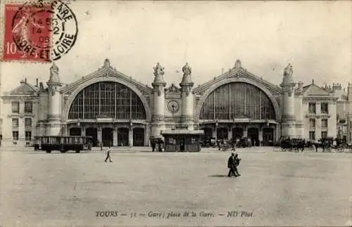 Ak Tours Indre et Loire, La Gare