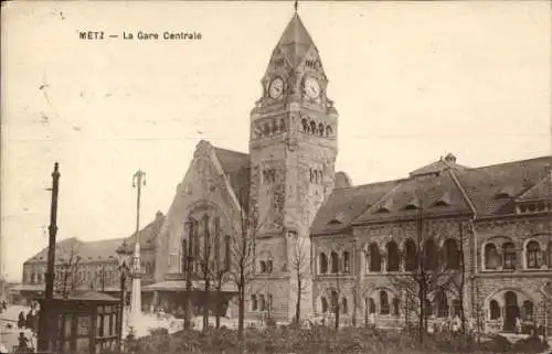 Ak Metz Moselle, Gare Centrale