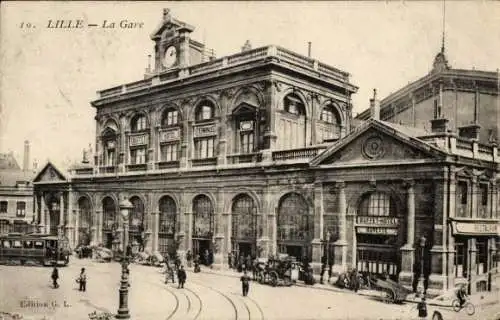 Ak Lille Nord, Bahnhof