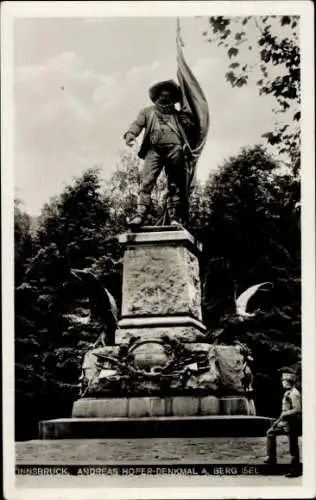 Ak Innsbruck in Tirol, Andreas Hofer Denkmal am Berg Isel