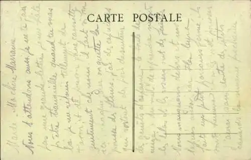Ak Varangeville Meurthe et Moselle, Saint Nicolas, Avenue de la Gare