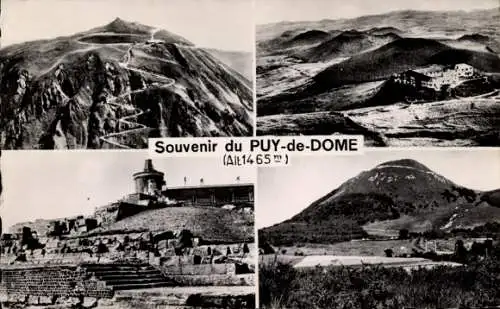 Ak Puy de Dome, Voie Romaine, Hotel et Domes, Observatorium