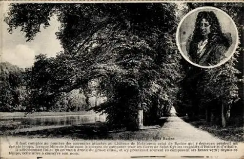 Ak Maintenon Eure et Loir, Schloss, Allee Racine, Portrait