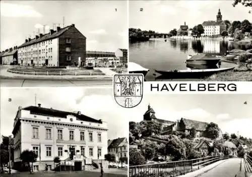 Ak Havelberg in Sachsen Anhalt, Wappen, Lindenstraße, Havel, Rathaus, Don, Stiftsgebäude