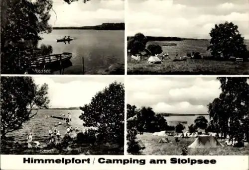 Ak Himmelpfort Fürstenberg an der Havel, Camping am Stolpsee