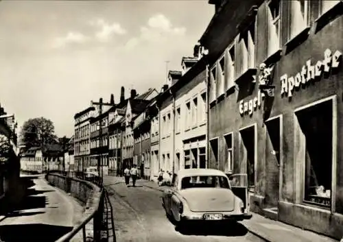 Ak Hohenstein Ernstthal in Sachsen, Herrmannstraße, Engel Apotheke