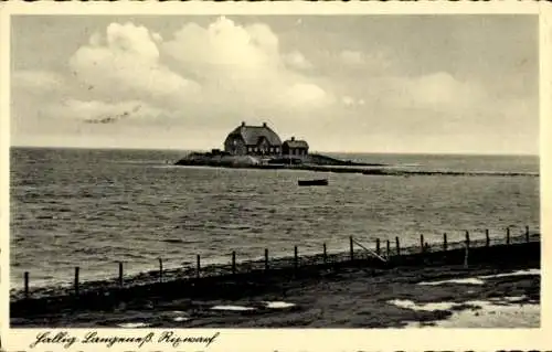 Ak Hallig Langeness Langeneß Nordfriesland, Teilansicht, Nordsee