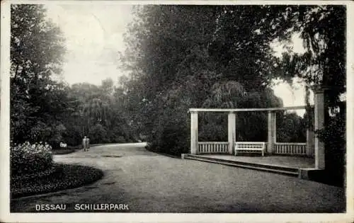 Ak Dessau in Sachsen Anhalt, Schillerpark