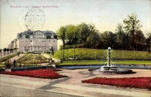 Ak Glauchau in Sachsen, Oswald Seyfert Park